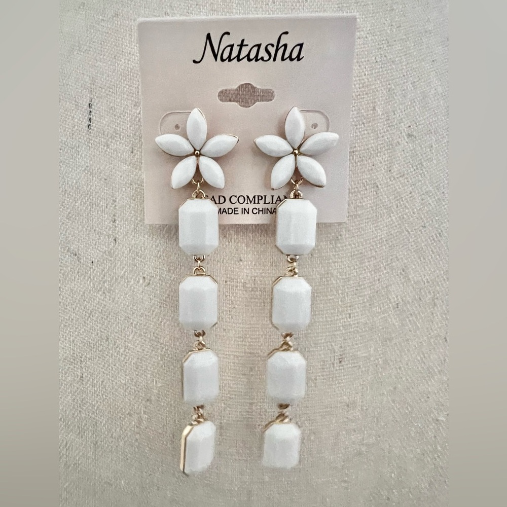 Linear Drop Statement Earrings